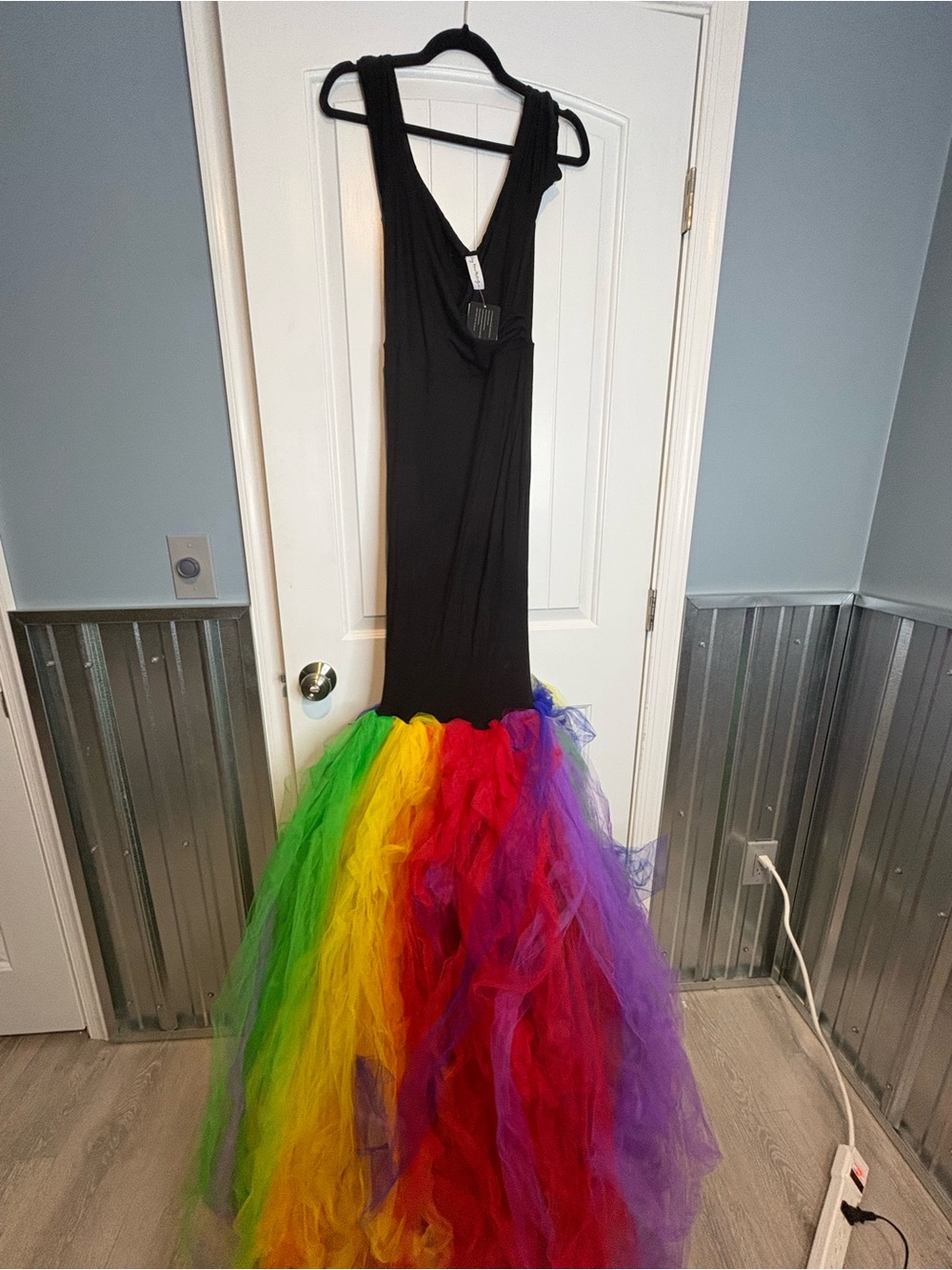 Black Maternity Rainbow Baby gown BRAND NEW*